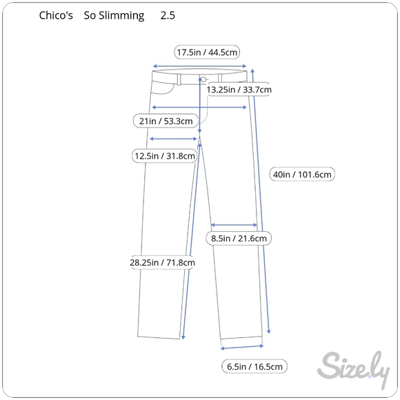 Chico’s So Slimming Tan Paisley Print Jeans 2.5 - Picture 6 of 6